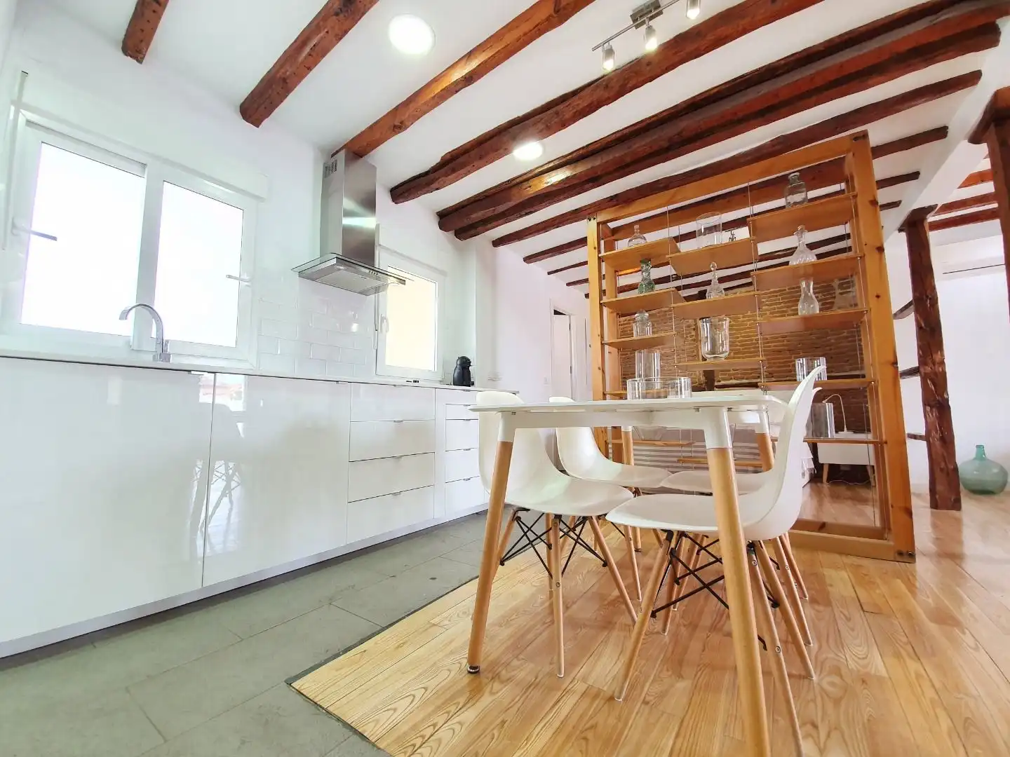Cocina de Ático de alquiler en Madrid con Aire acondicionado, Calefacción y Terraza