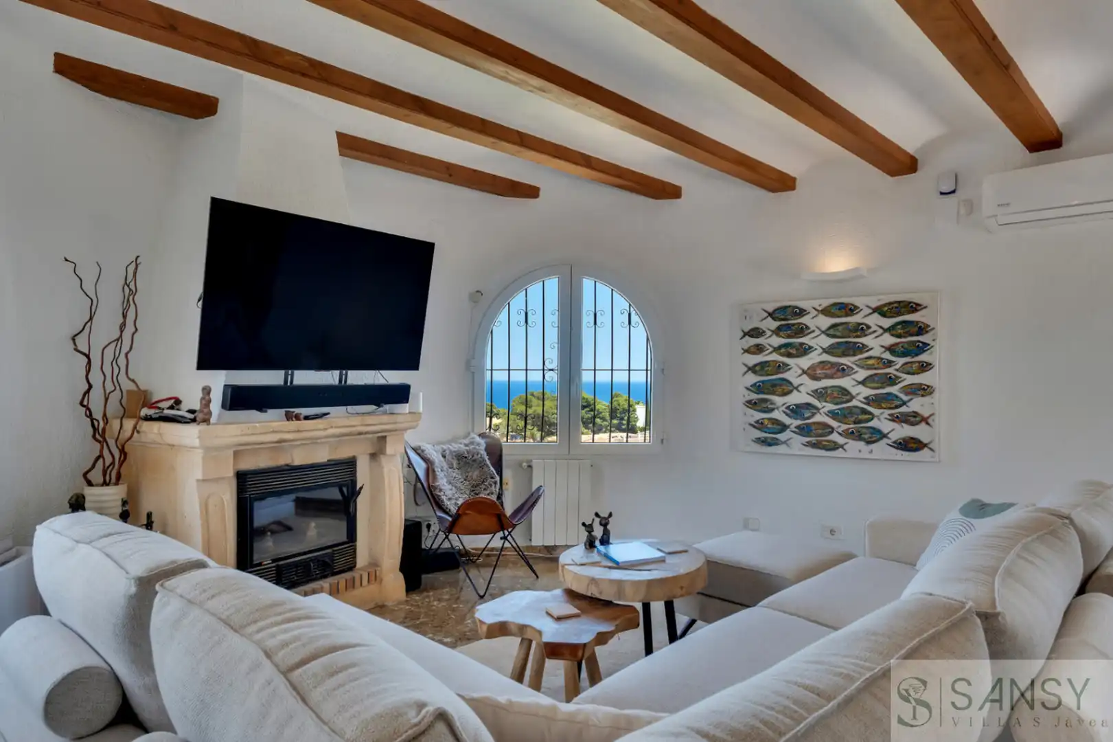 Living room of Houses for sale in Jávea / Xàbia  with Heating, Terrace and Storage room