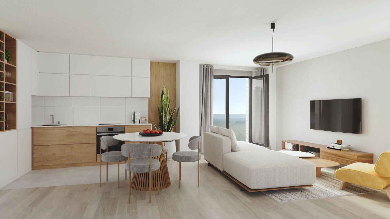 Sala de estar de Piso en venta en Cabanillas del Campo con Calefacción y Parquet