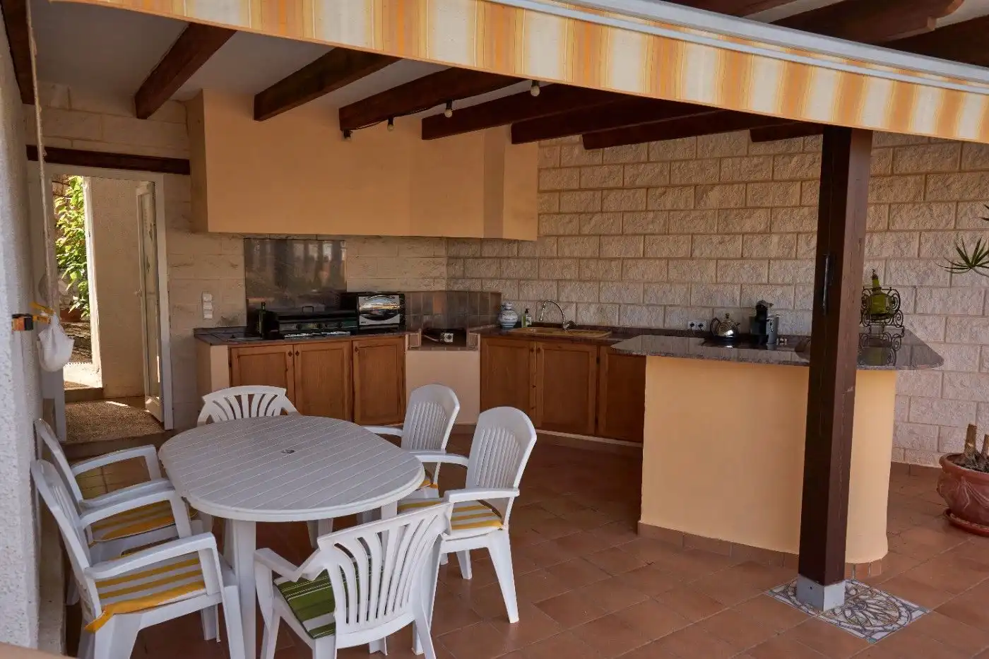 Terraza de Casa o chalet de alquiler en Dénia con Aire acondicionado, Jardín privado y Terraza
