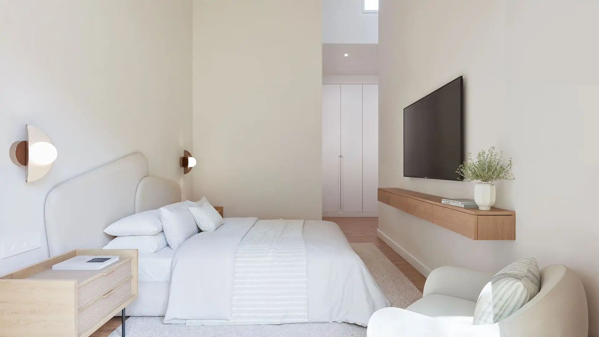 Schlafzimmer von Haus oder Chalet zum Verkauf in Donostia - San Sebastián  mit Heizung, Privatgarten und Terrasse