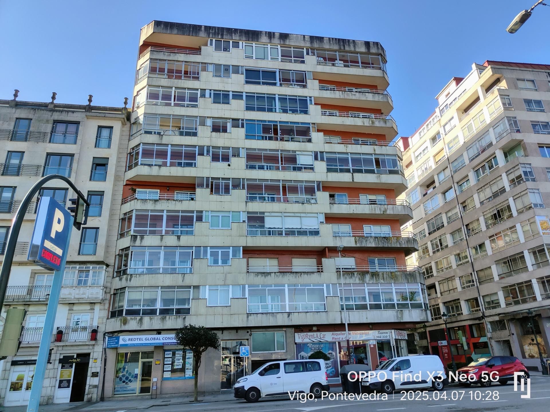 Exterior view of Flat for sale in Vigo   with Heating, Parquet flooring and Terrace