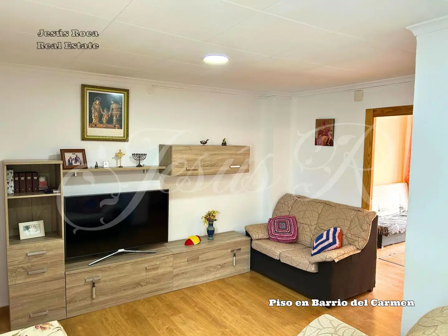 Sala d'estar de Pis en venda en Murcia amb Aire condicionat, Calefacció i Moblat