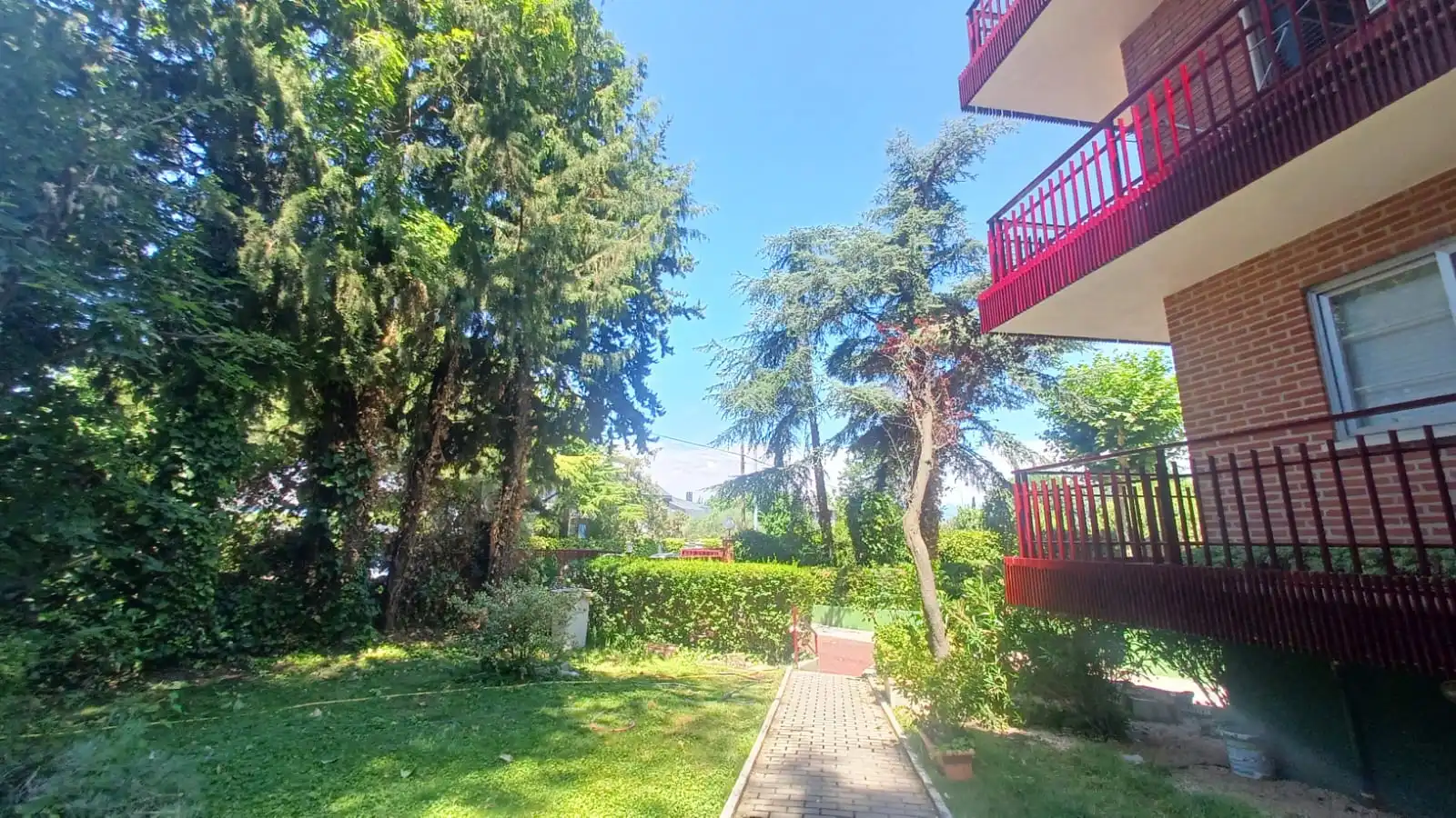Garten von Wohnung zum Verkauf in Collado Villalba mit Heizung, Parkett und Terrasse
