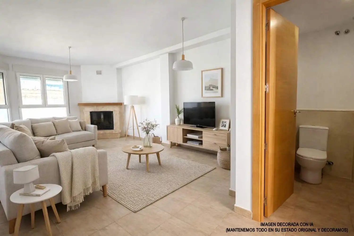 Living room of Detached homes for sale in La Gineta  with Air Conditioner, Heating and Terrace