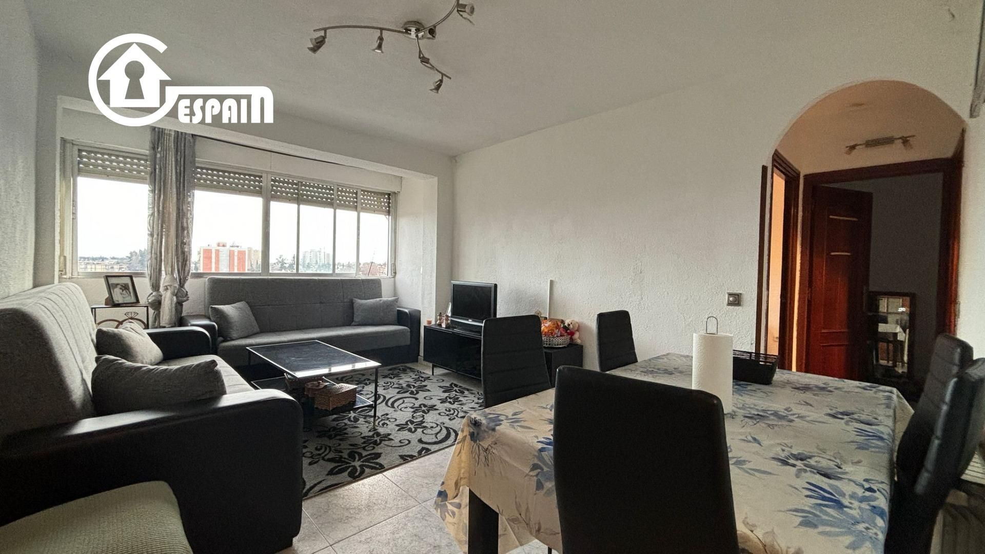 Living room of Flat for sale in  Madrid Capital  with Heating