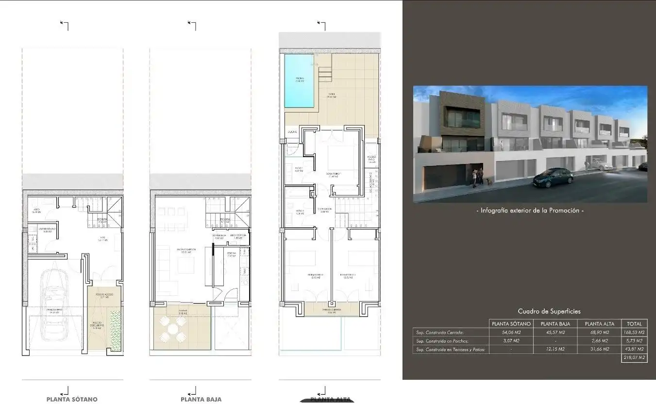 Reihenhaus mit Pool zum Verkauf in Calle Calle Mirador de las Arquillas Vista Nova 6, imagen 9