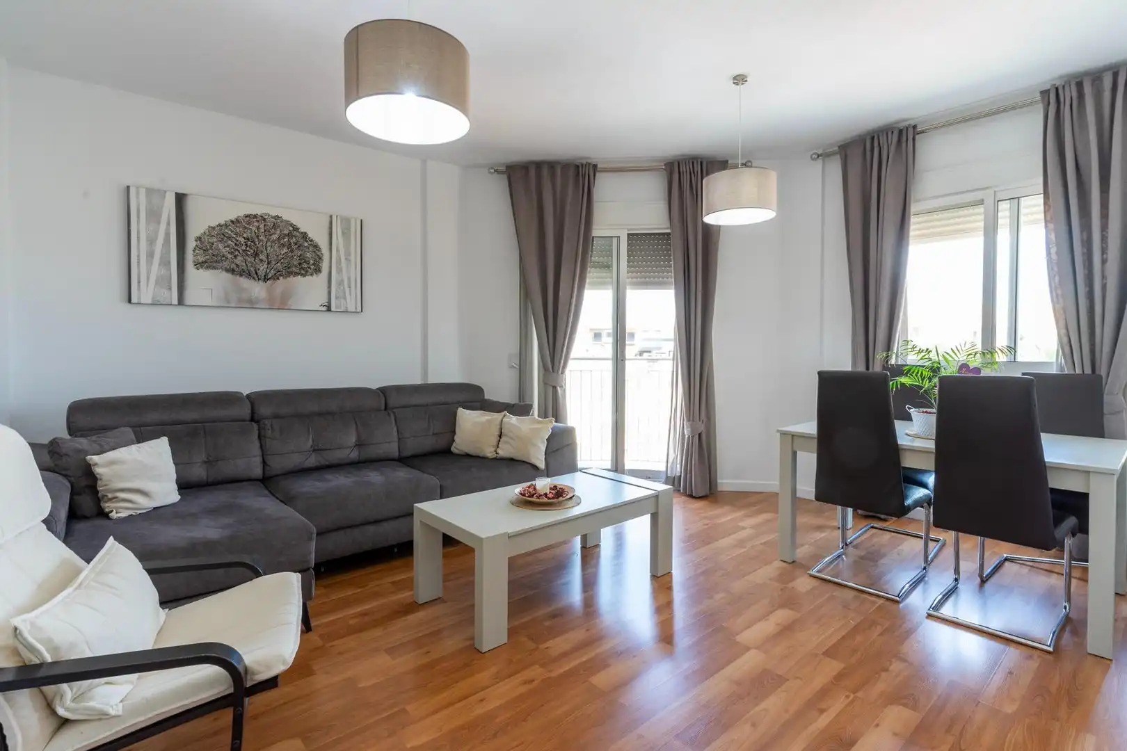 Wohnzimmer von Wohnung zum Verkauf in Las Torres de Cotillas mit Klimaanlage, Heizung und Parkett