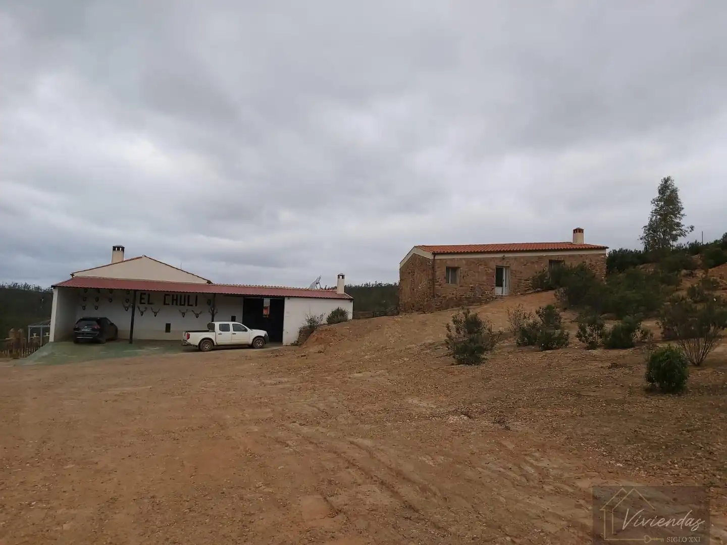 Vista exterior de Finca rústica en venta en Villanueva de la Serena con Trastero, Amueblado y Alarma