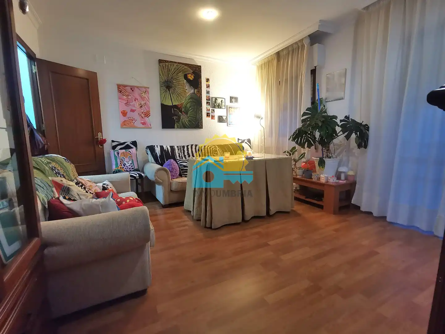 Sala d'estar de Pis en venda en Huelva amb Aire condicionat, Parquet i Moblat