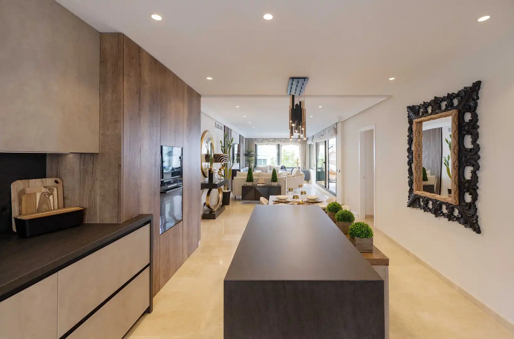 Cocina de Ático en venta en Marbella con Aire acondicionado, Calefacción y Terraza