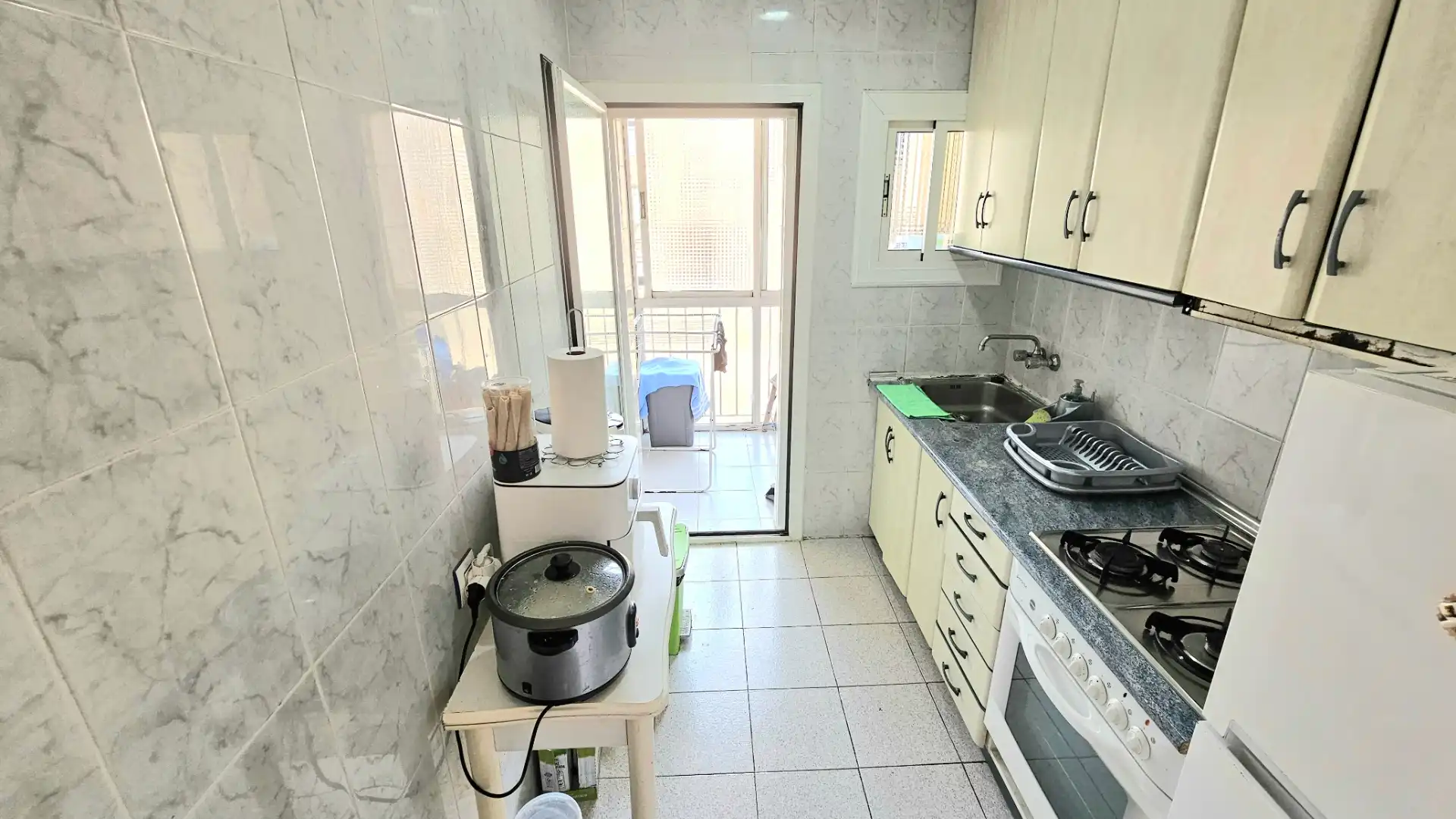 Kitchen of Flat for sale in Sabadell  with Heating and Furnished