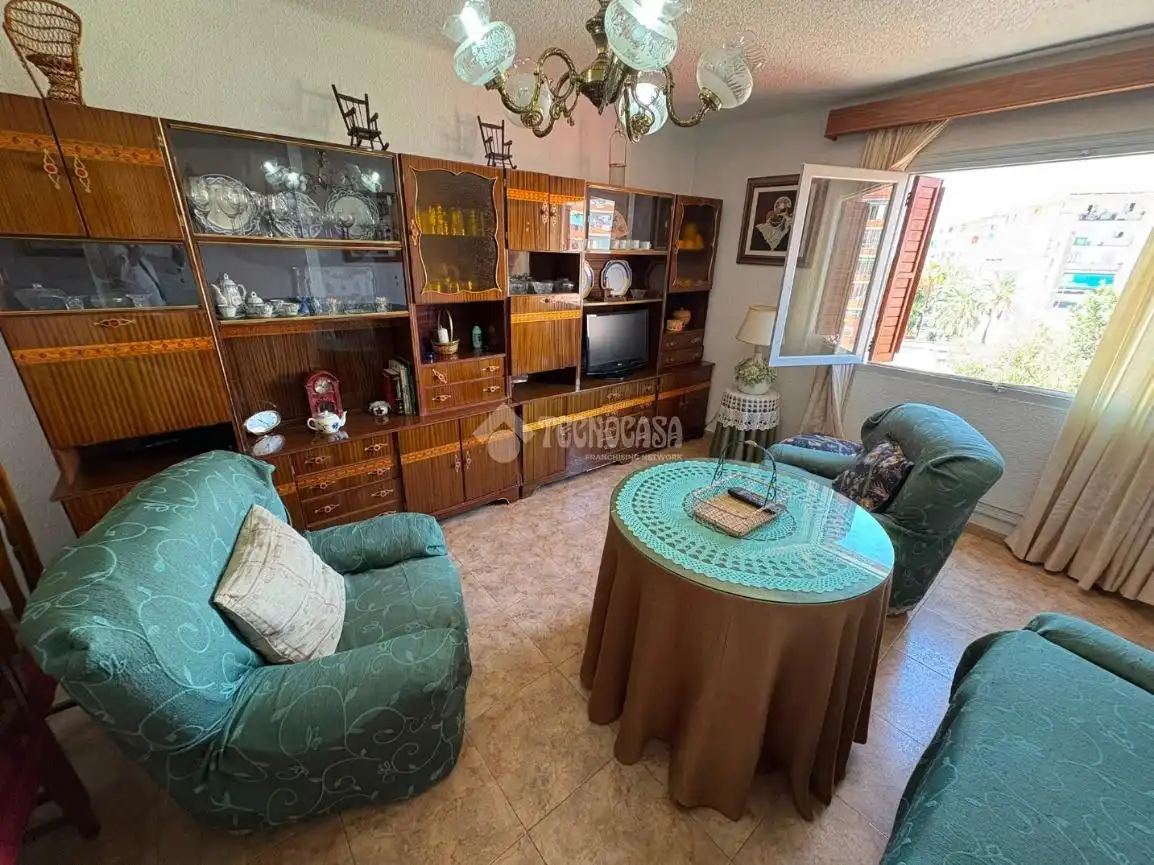 Living room of Flat for sale in Alicante / Alacant  with Furnished and Balcony