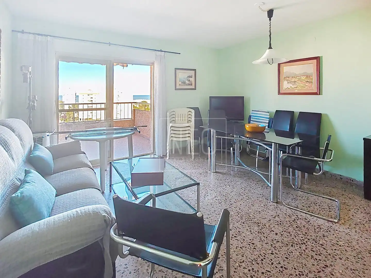 Sala d'estar de Pis en venda en Gandia amb Jardí privat, Terrassa i Traster
