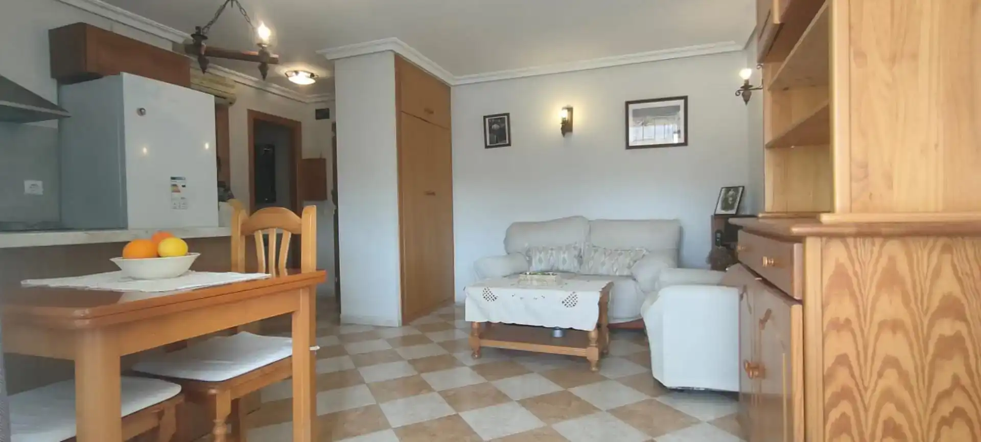 Sala de estar de Piso en venta en Benicarló con Aire acondicionado, Trastero y Amueblado
