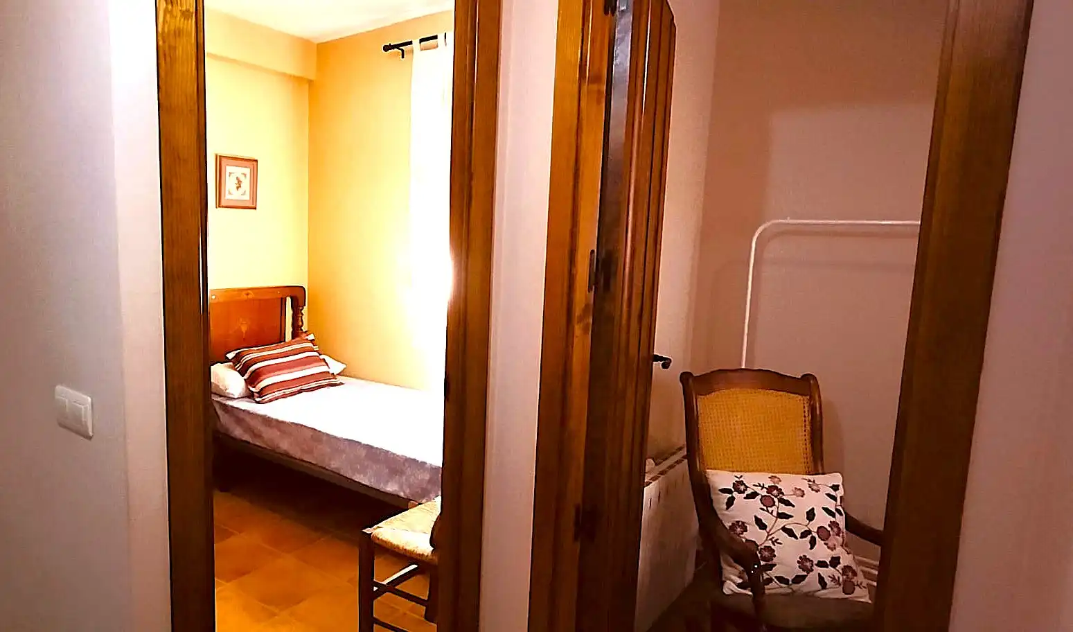 Schlafzimmer von Country house zum Verkauf in Barrado mit Heizung, Möbliert und Waschmaschine