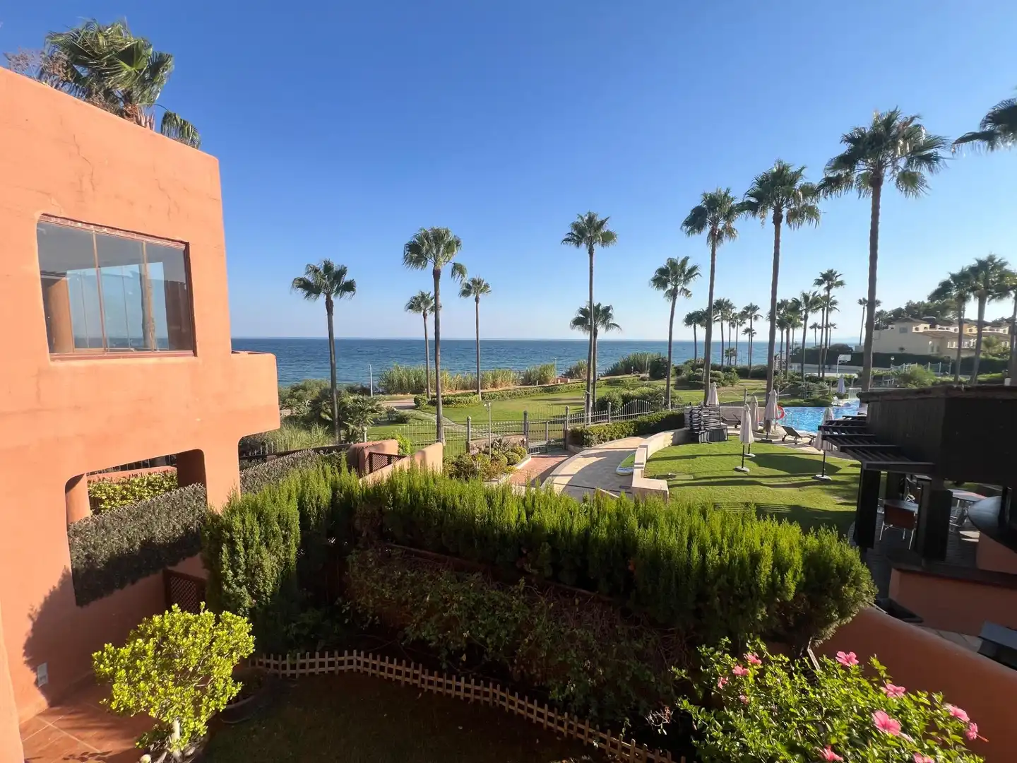 Garden of Flat for sale in Estepona  with Air Conditioner, Private garden and Terrace