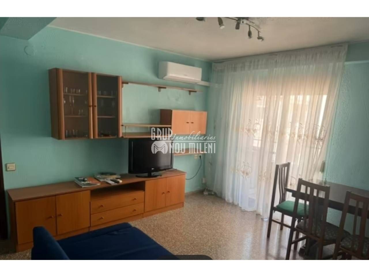 Bedroom of Flat to rent in  Valencia Capital  with Air Conditioner, Furnished and Balcony