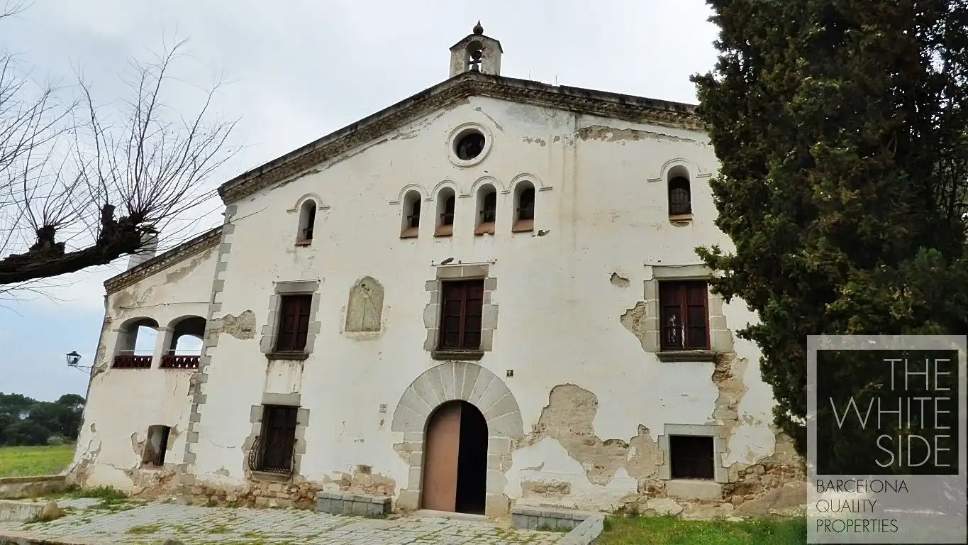 Vista exterior de Finca rústica en venda en La Roca del Vallès amb Jardí privat, Terrassa i Traster