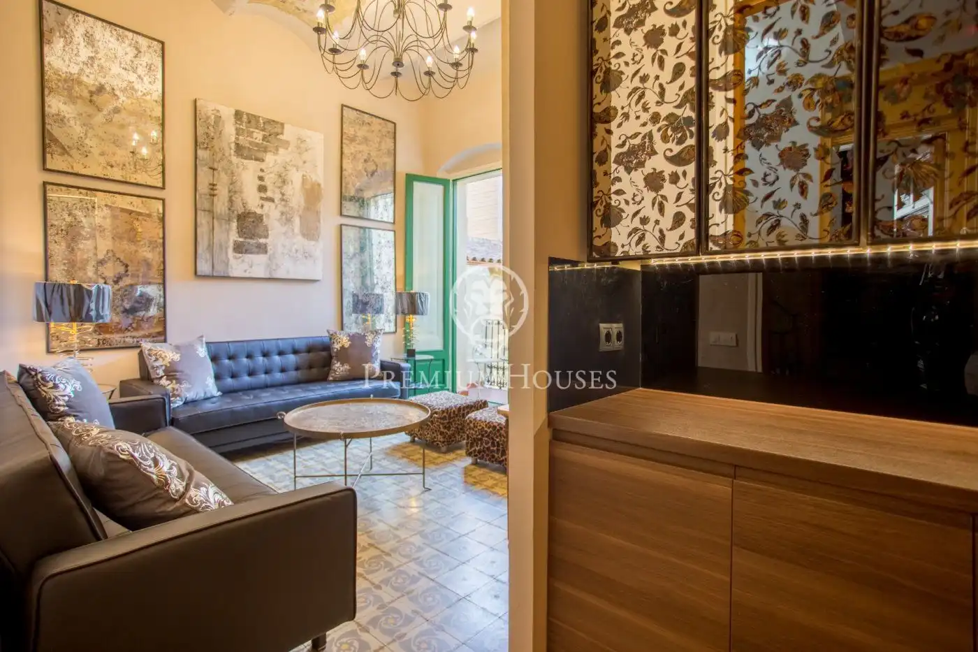 Living room of Country homes for sale in Canet de Mar  with Air Conditioner, Heating and Private garden