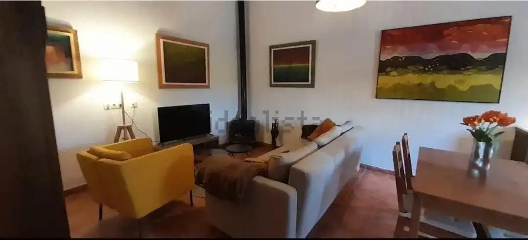 Wohnzimmer von Country house zur Miete in Pollença mit Klimaanlage, Privatgarten und Terrasse