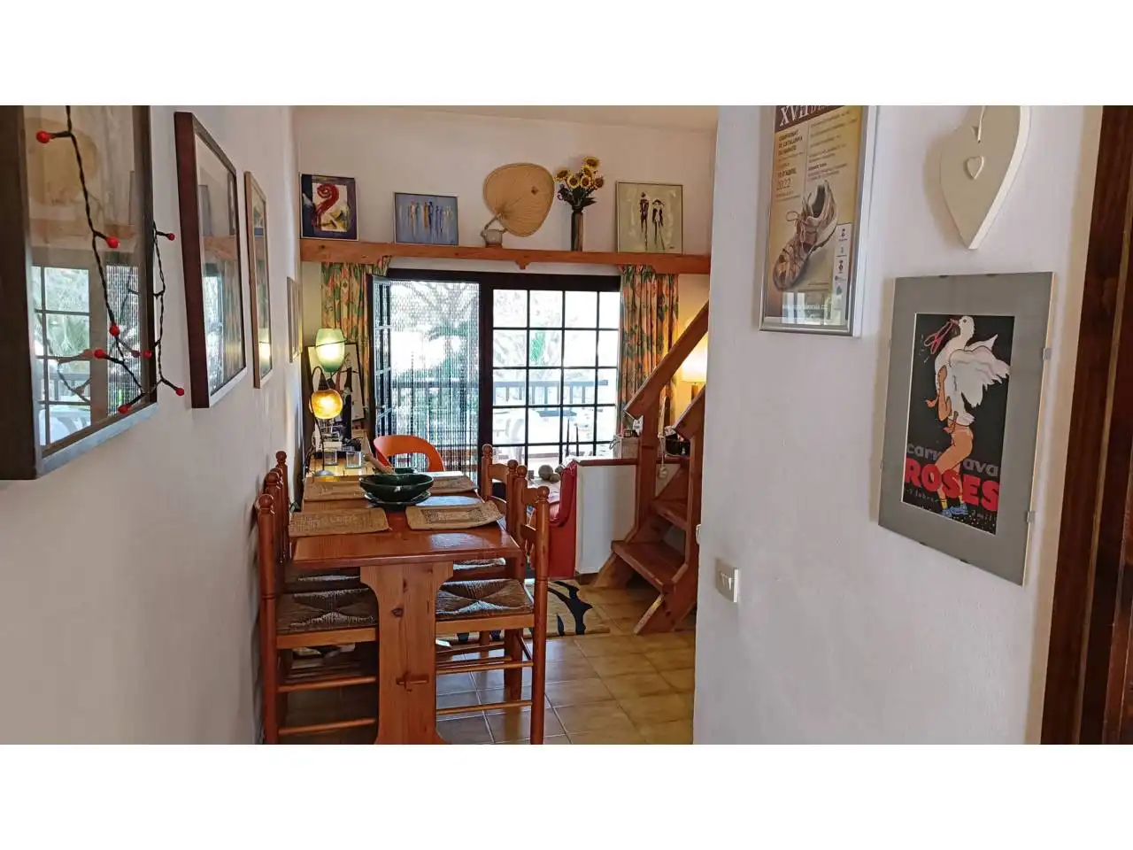Dining room of Flat for sale in L'Escala  with Terrace, Furnished and Community pool