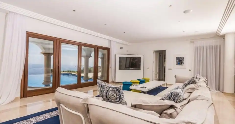 Sala d'estar de Casa o xalet en venda en Jávea / Xàbia amb Aire condicionat, Jardí privat i Terrassa