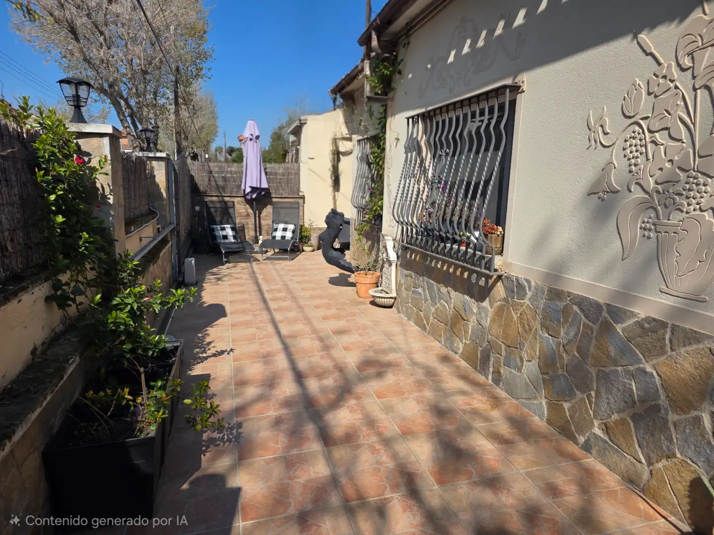 Terraza de Casa adosada en venta en Cerdanyola del Vallès con Aire acondicionado, Calefacción y Jardín privado