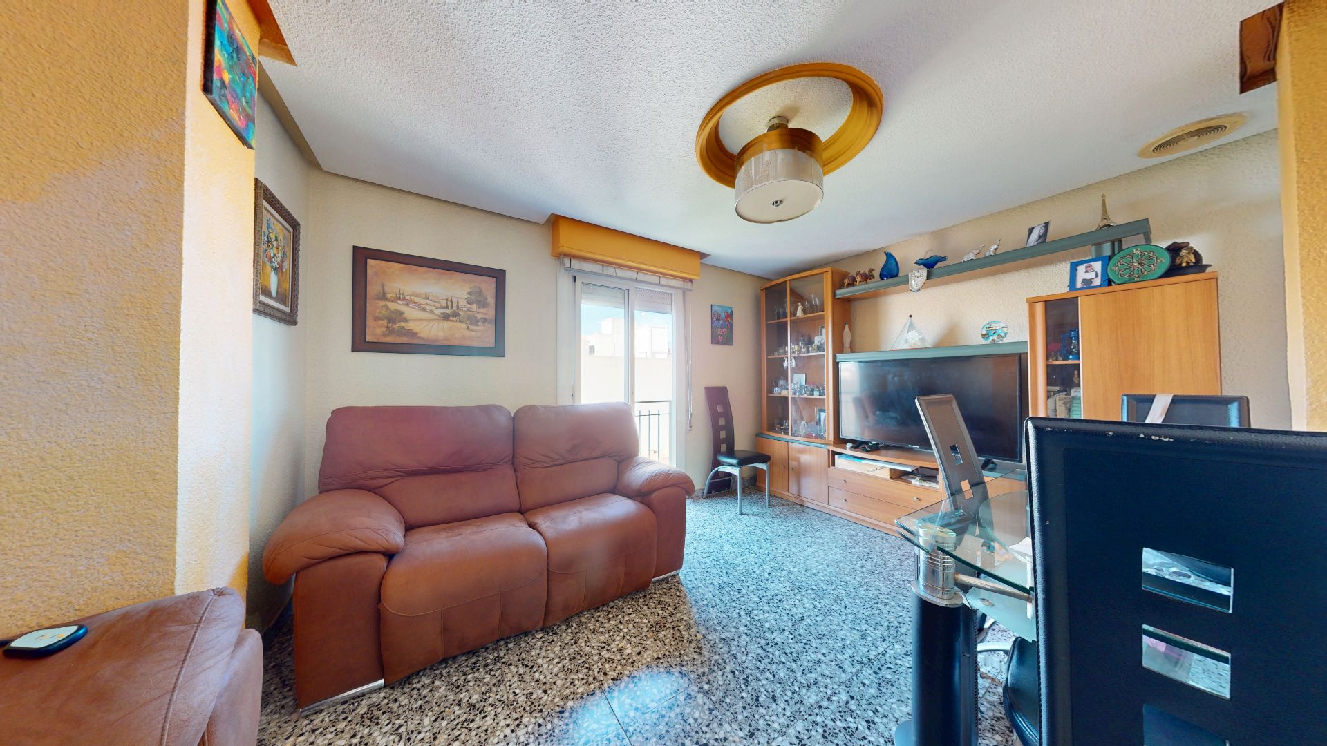 Sala de estar de Piso en venta en Elche / Elx con Amueblado y Balcón