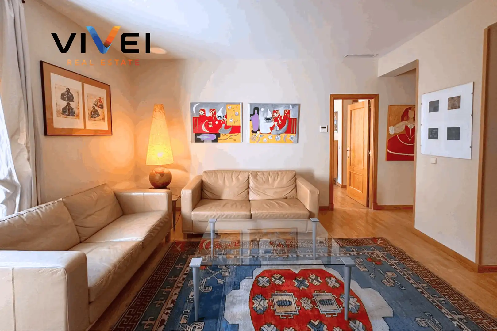 Sala de estar de Piso de alquiler en Madrid con Calefacción y Balcón