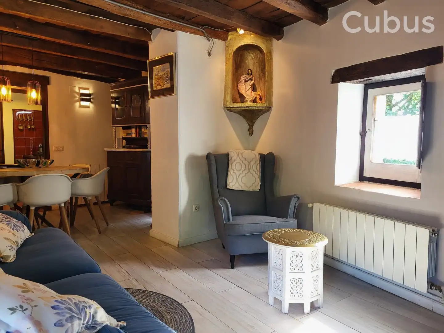 Sala de estar de Finca rústica en venta en Sant Feliu de Pallerols con Calefacción, Terraza y Trastero