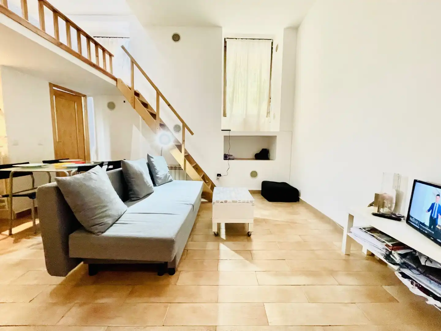Wohnzimmer von Wohnungen zur Miete in Madrid mit Möbliert