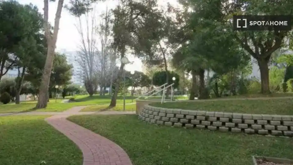 Jardí de Apartament per a compartir en Alicante / Alacant amb Aire condicionat, Calefacció i Terrassa