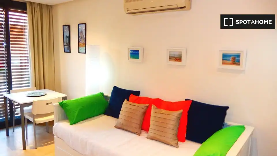 Living room of Study for share in Murcia  with Air Conditioner, Terrace and Furnished