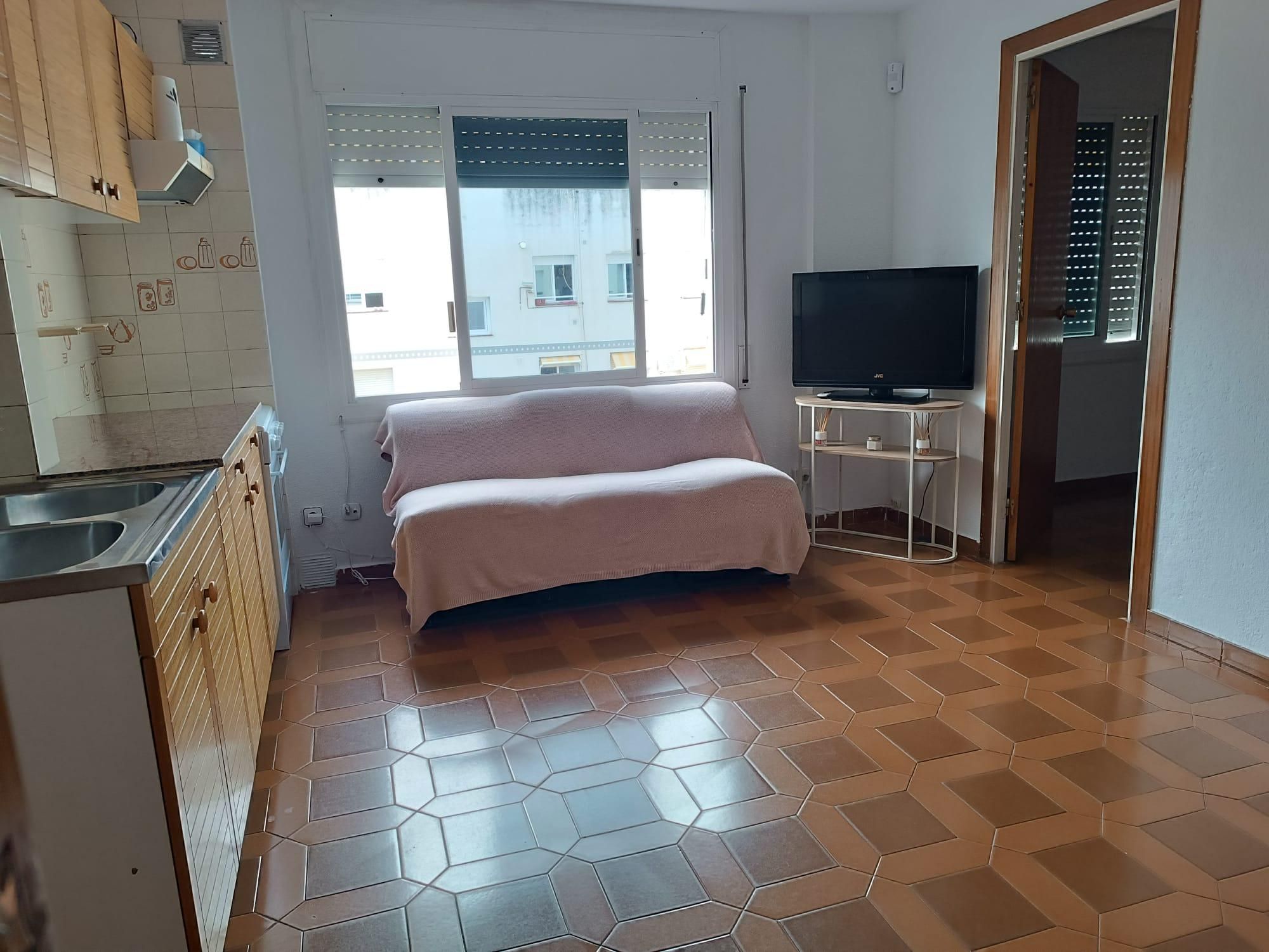 Sala d'estar de Pis en venda en Pineda de Mar amb Aire condicionat, Terrassa i Traster