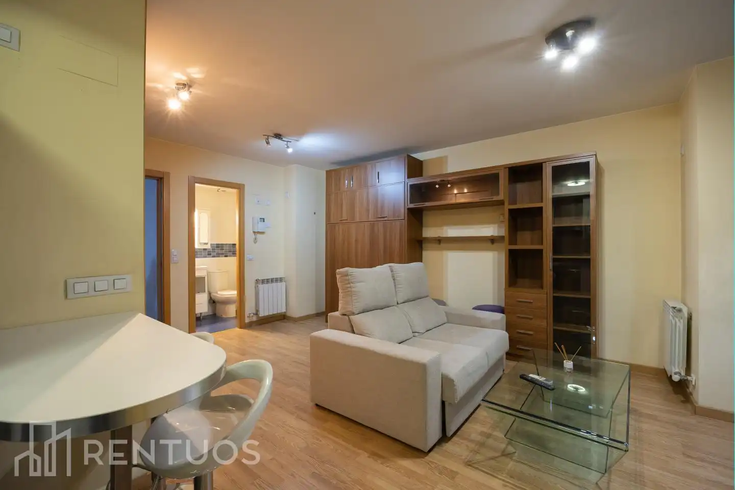 Living room of Study for rent in Madrid  with Air Conditioner, Heating and Storage room