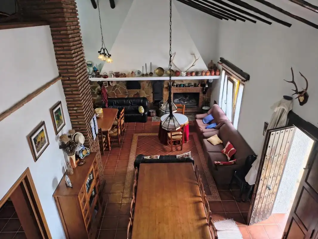 Sala de estar de Finca rústica en venta en Antequera con Calefacción, Jardín privado y Terraza