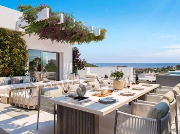 Appartement compact avec piscine à vendre à Casares pueblo