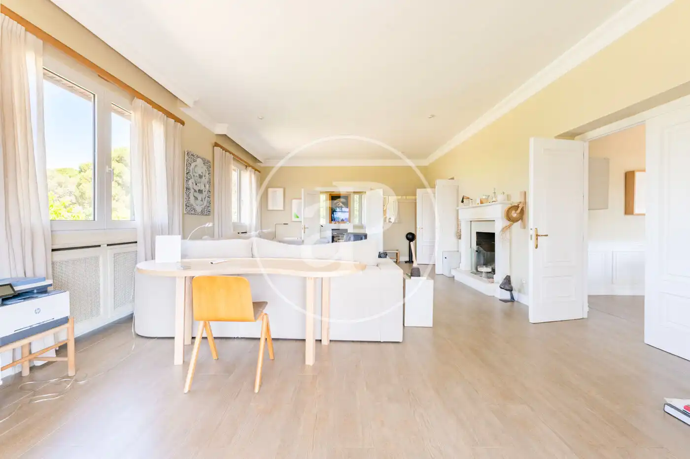 Sala de estar de Casa o chalet de alquiler en Pozuelo de Alarcón con Aire acondicionado, Calefacción y Jardín privado