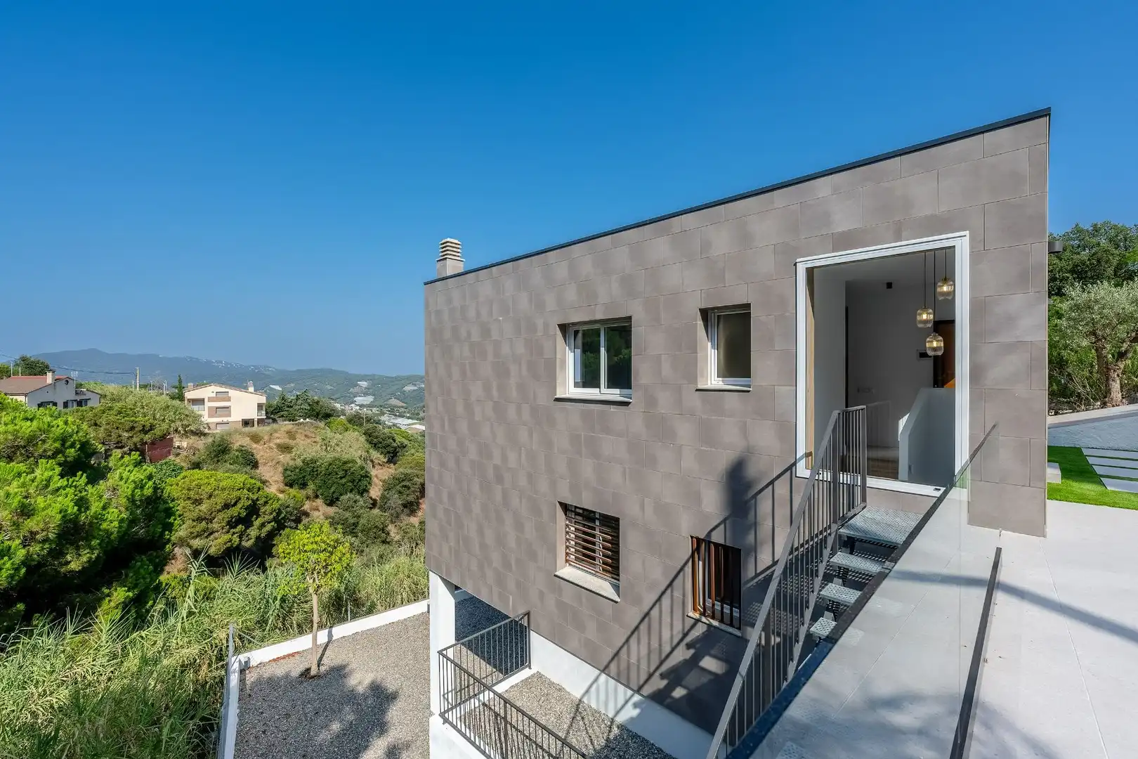 Vista exterior de Casa o xalet en venda en Sant Cebrià de Vallalta amb Aire condicionat, Calefacció i Jardí privat