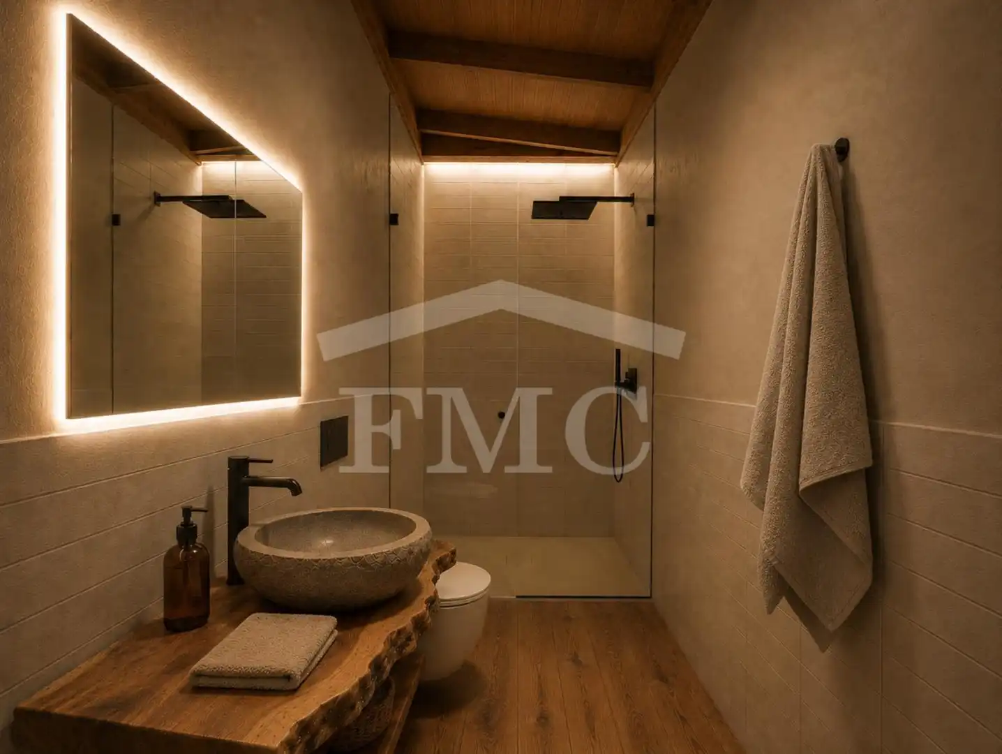 Baño de Casa o chalet en venta en Llívia con Calefacción, Jardín privado y Parquet