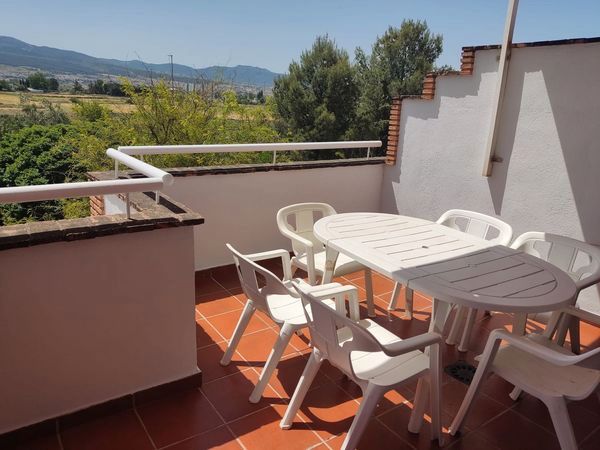Terrace of Single-family semi-detached to rent in  Granada Capital  with Air Conditioner, Private garden and Furnished
