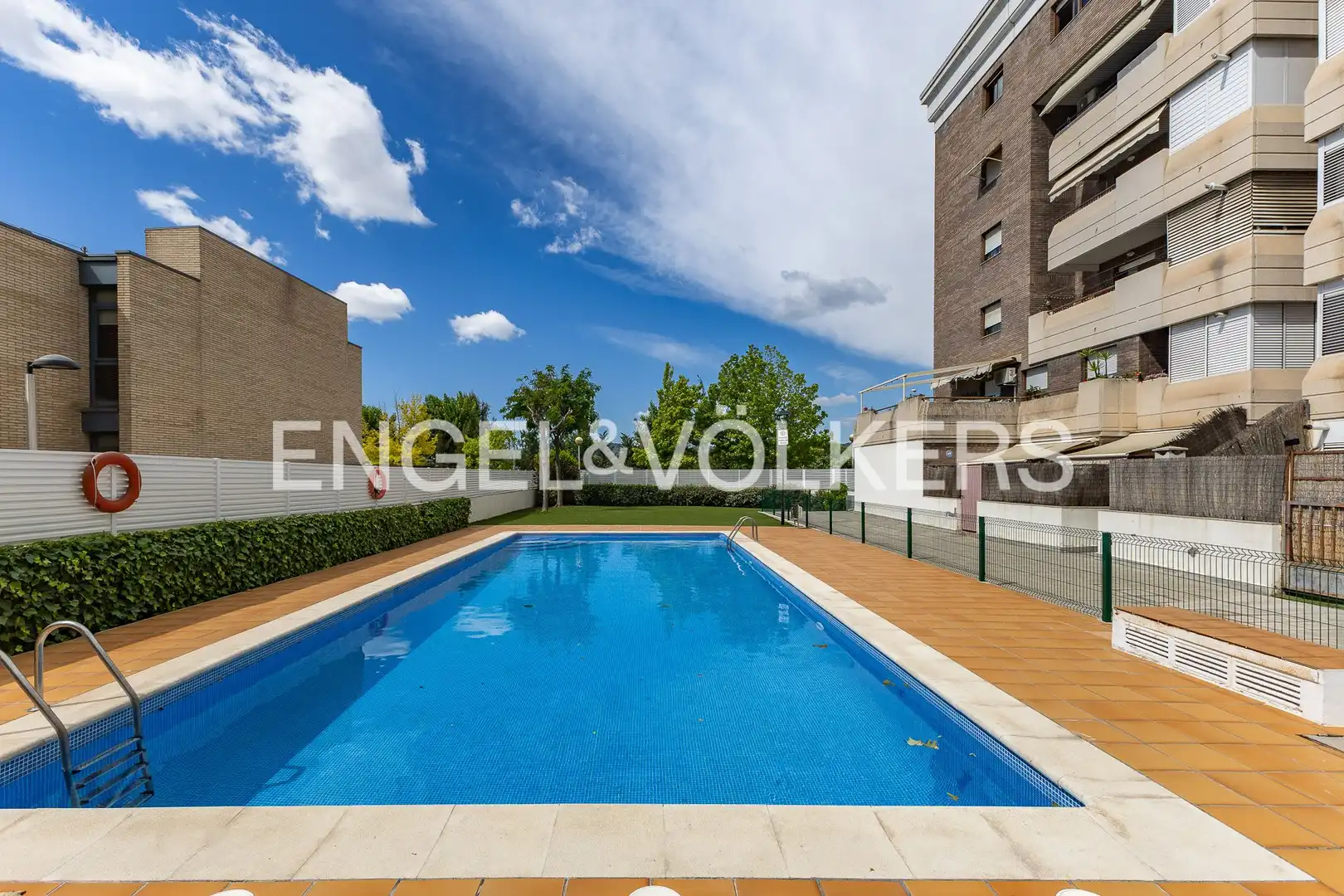 Swimming pool of Flat for sale in Sant Joan Despí  with Air Conditioner, Heating and Parquet flooring