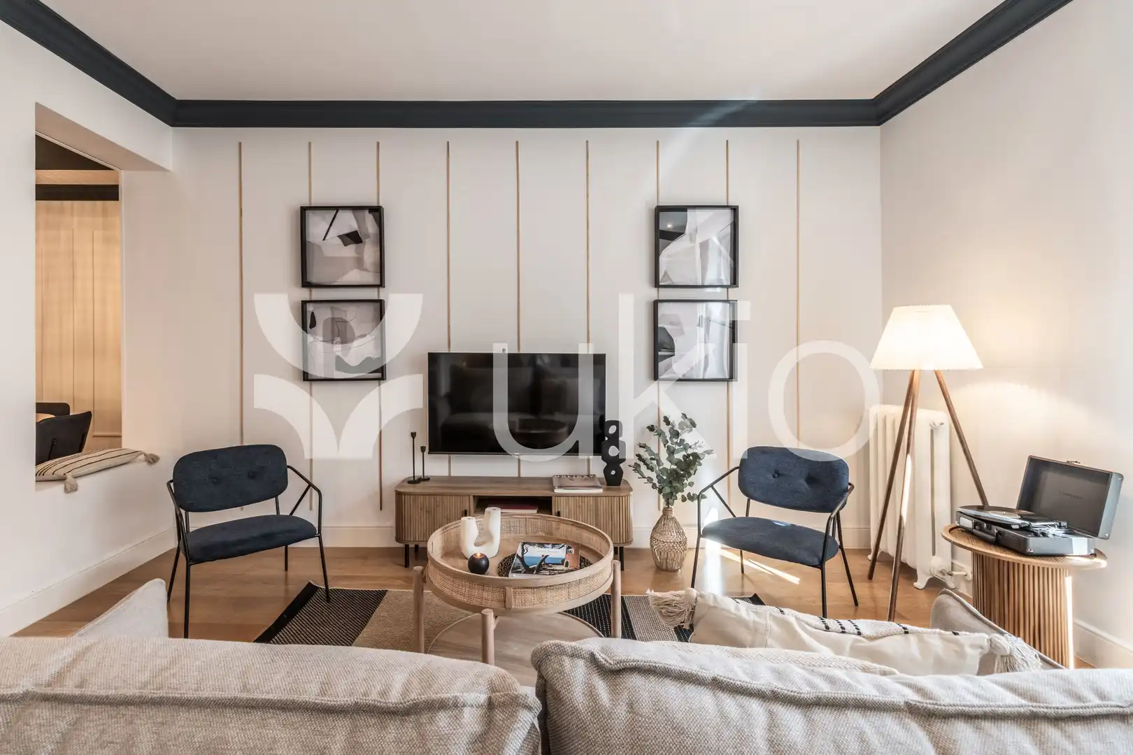 Living room of Flat for rent in Madrid  with Air Conditioner, Heating and Terrace