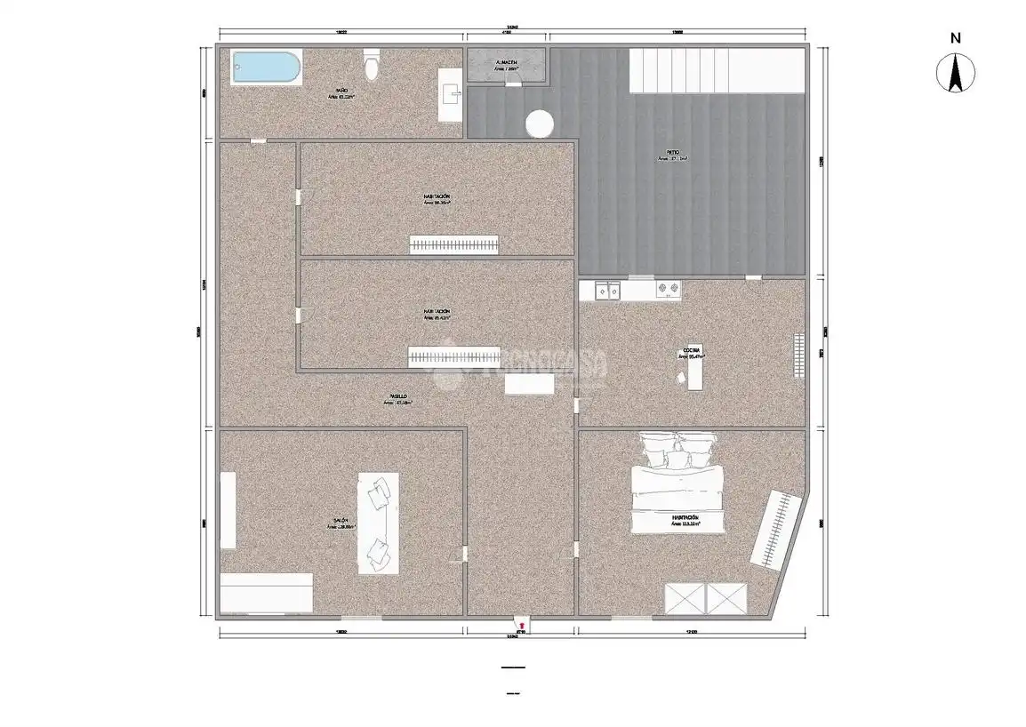 Detached homes for sale in Polán  with Air Conditioner, Heating and Terrace