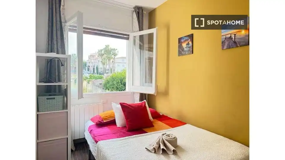 Bedroom of Flat for rent in Barcelona  with Air Conditioner, Heating and Furnished