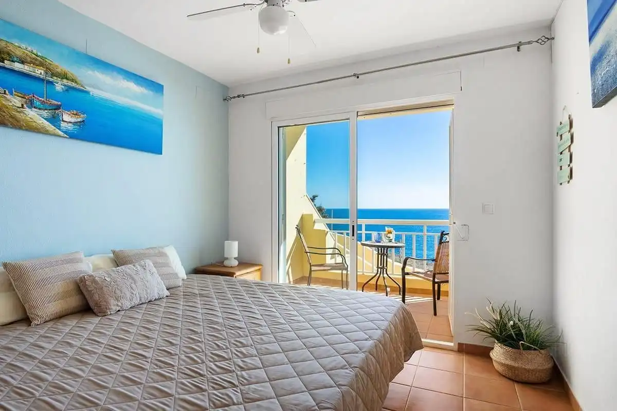 Schlafzimmer von Maisonette zum Verkauf in Orihuela mit Klimaanlage, Privatgarten und Terrasse