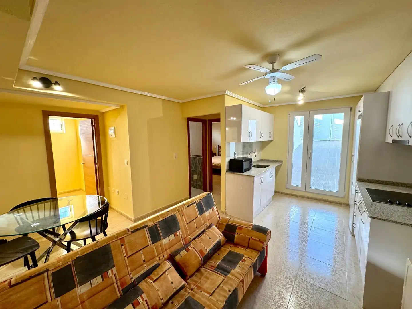 Wohnzimmer von Haus oder Chalet zur Miete in Guardamar del Segura mit Klimaanlage, Privatgarten und Terrasse