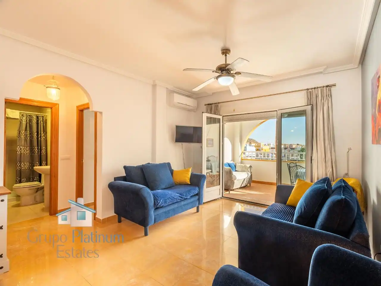 Living room of Apartments for sale in Pulpí  with Air Conditioner, Terrace and Swimming Pool