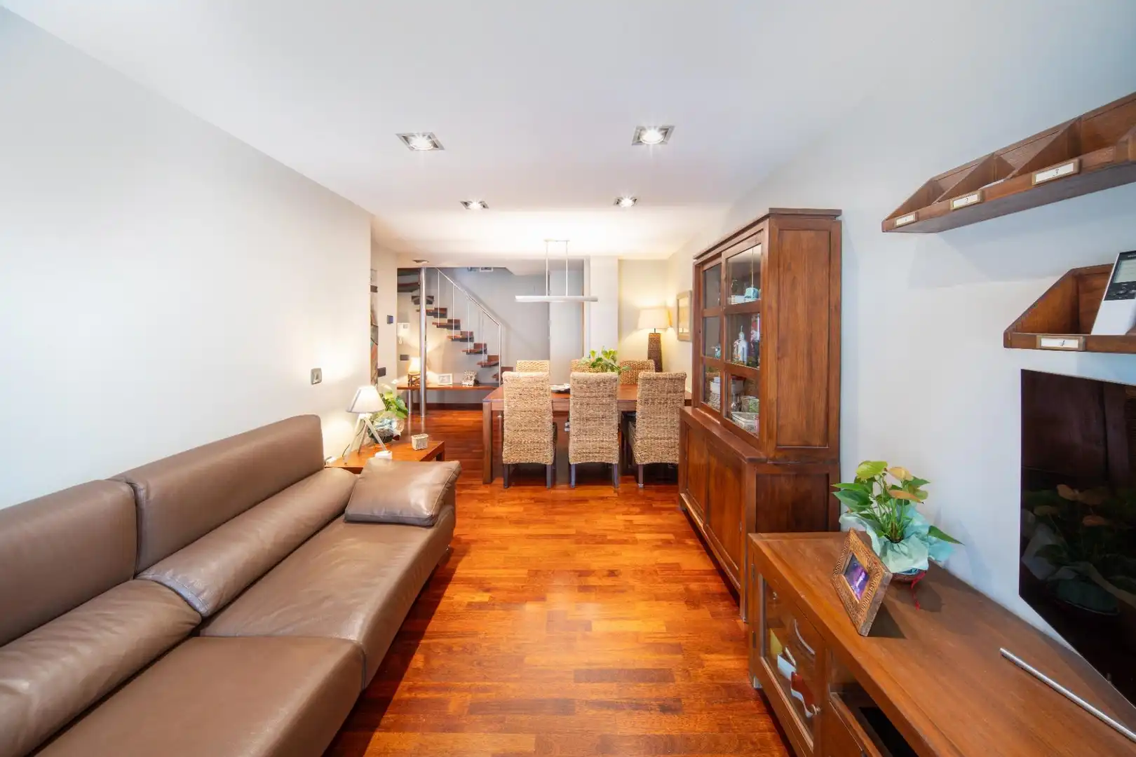 Sala de estar de Piso en venta en Igualada con Aire acondicionado, Calefacción y Parquet